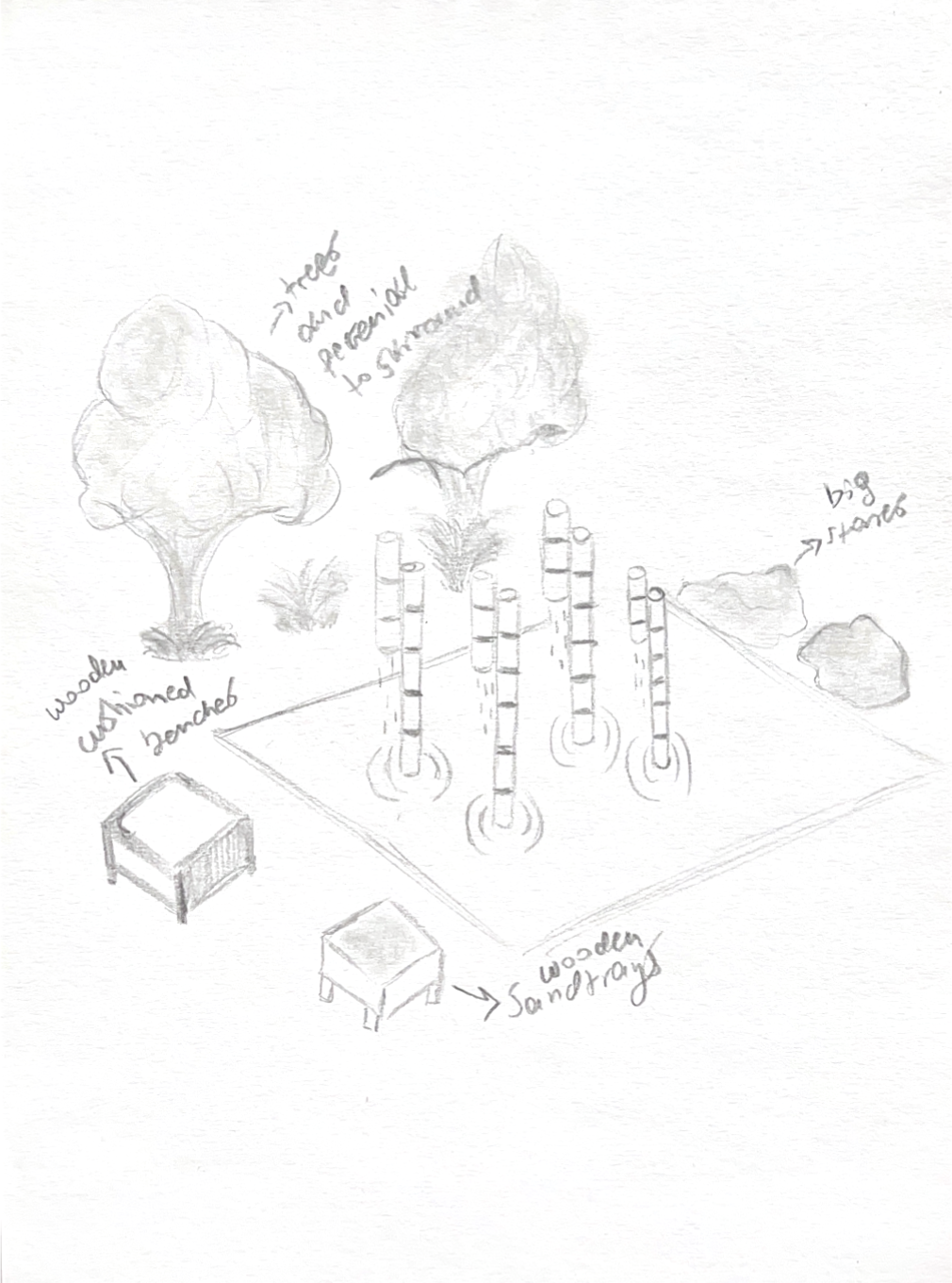 Collective space layout sketch